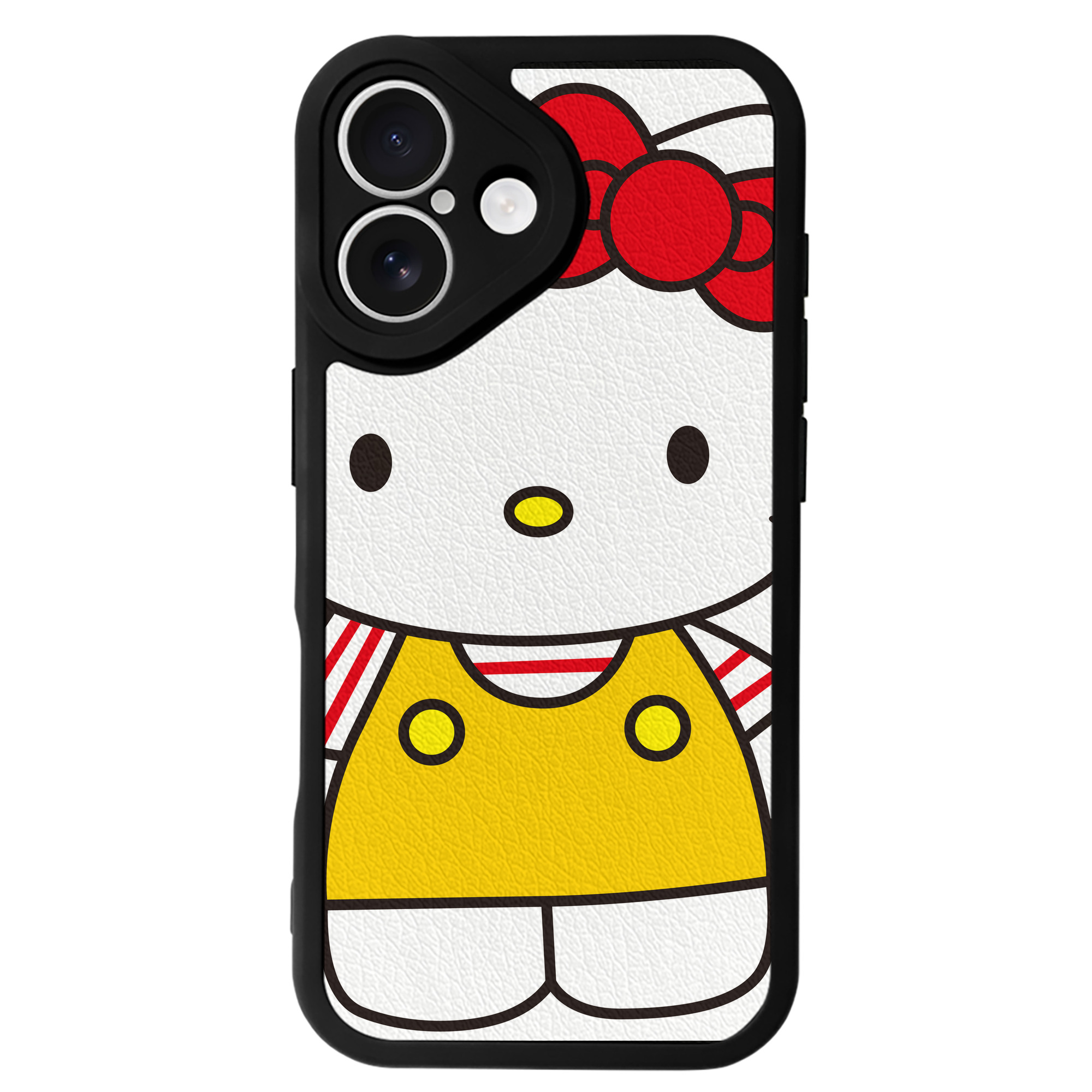 （画像用） Hello Kitty ハローキティ 【iPhone 16シリーズ対応】シリコンスマホケース（レザー調） 材質：シリコン